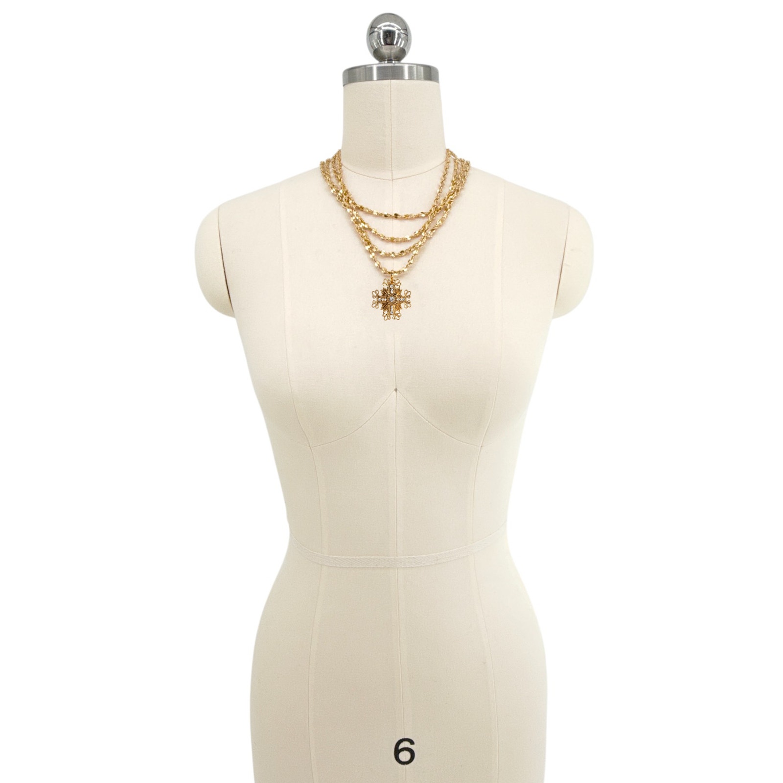 Virgins Saints & Angels Vsa Love Chain Necklace With Electra Medallion Gold — image 6 of 7